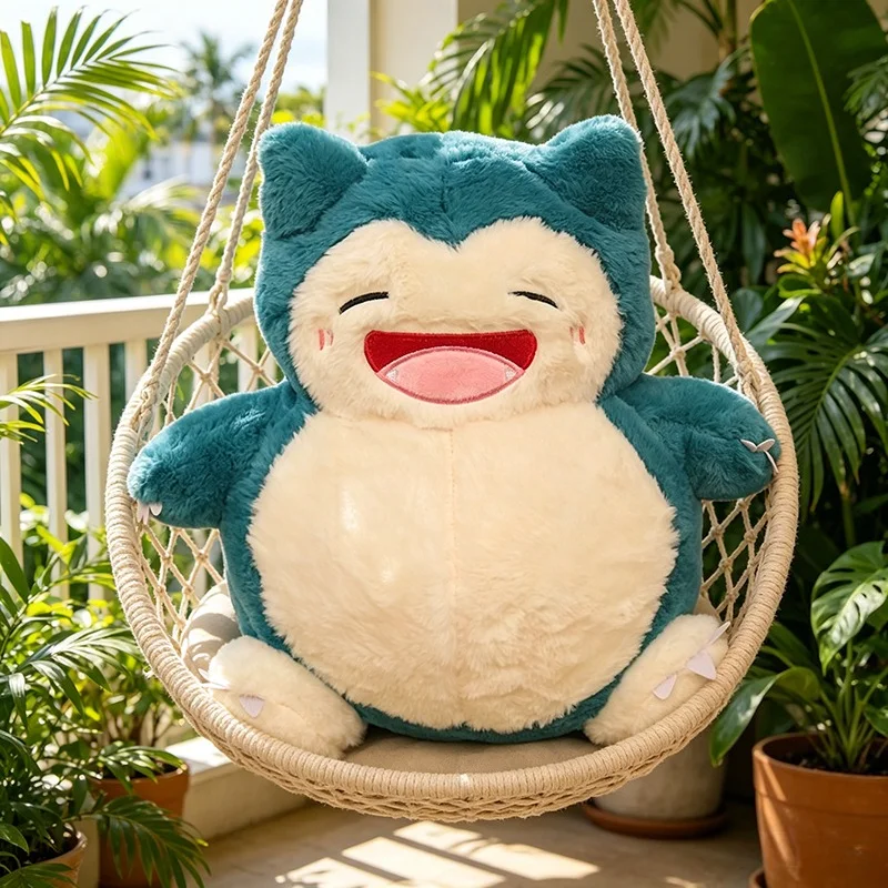 35cm Pokemon Snorlax Plush Toy Cute Sleeping Stuffed Animal Soft Kawaii Anime Doll Big Belly Hugging Pillow Christmas Gift Kids - Image 3