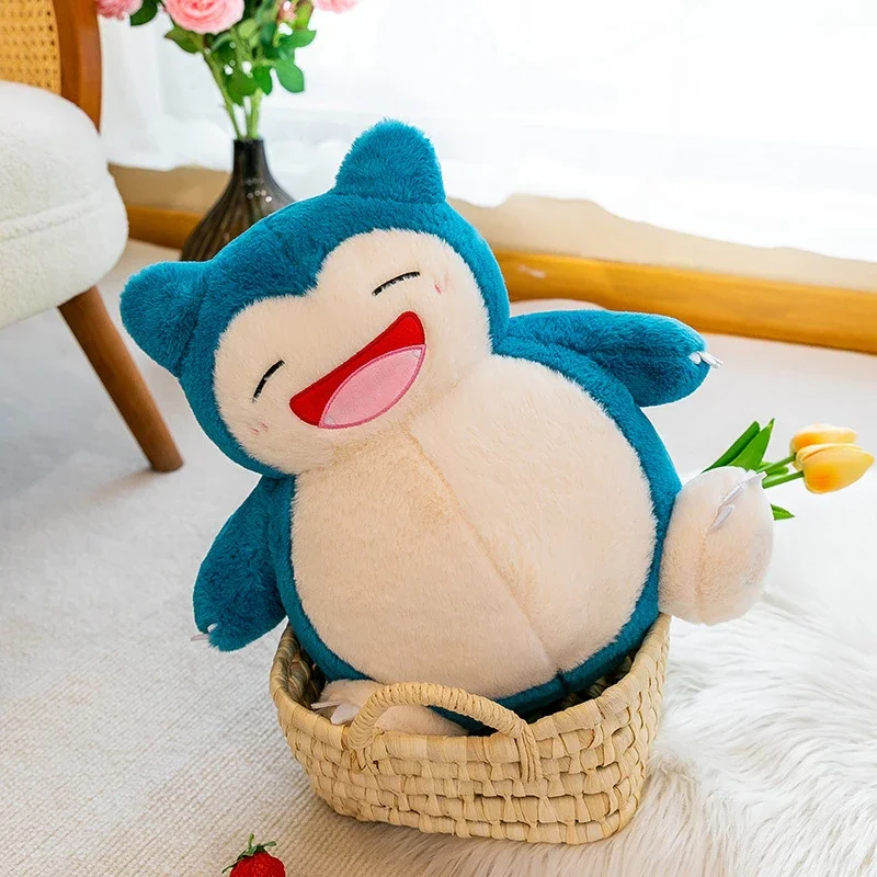 35cm Pokemon Snorlax Plush Toy Cute Sleeping Stuffed Animal Soft Kawaii Anime Doll Big Belly Hugging Pillow Christmas Gift Kids - Image 4