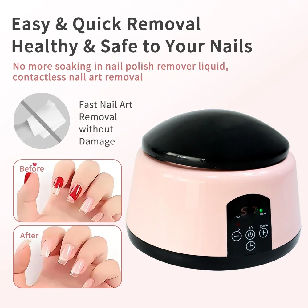 36W Professional Nail Debonding Steamer Fast Debonding Tool Steam High-Temperature Nail Polish Remover Suitable For Salons - Image 2