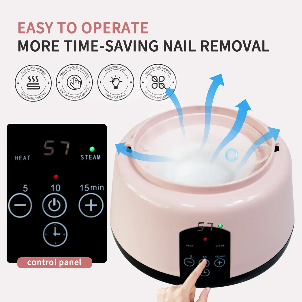 36W Professional Nail Debonding Steamer Fast Debonding Tool Steam High-Temperature Nail Polish Remover Suitable For Salons - Image 3