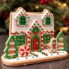 3D Printed Gingerbread House DIY Assembly Kit Christmas Desktop Ornament Xmas Holiday Table Decor Gift