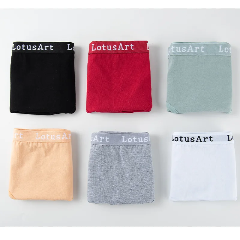 3PCS/Set Women Cotton Solid Seamless Underwear Sexy Plus Size Panties Letter Lingerie Mid Waist Comfortable Briefs NKT2123 - Image 3