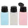 3Pcs 220Ml Push Down Nail Polish Remover Dispenser Bottle for Professional Nail Salon Use High Efficiency Clean Water Makeup