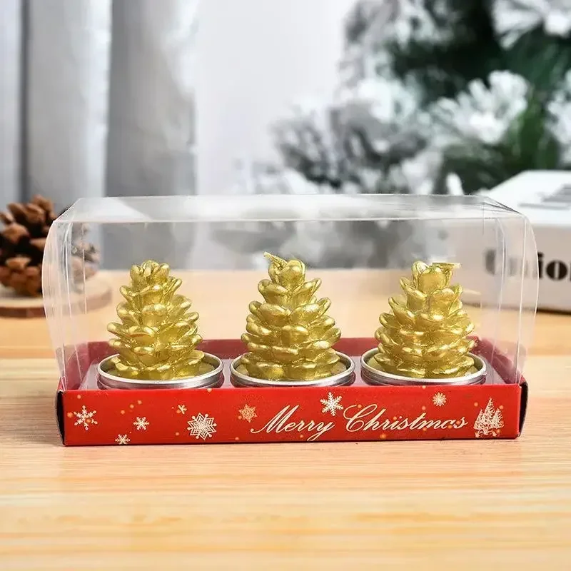 3pcs Creative Christmas Snowman Gingerbread Man Christmas Candle Aromatherapy Gift Set Home Decoration Birthday Gifts - Image 3