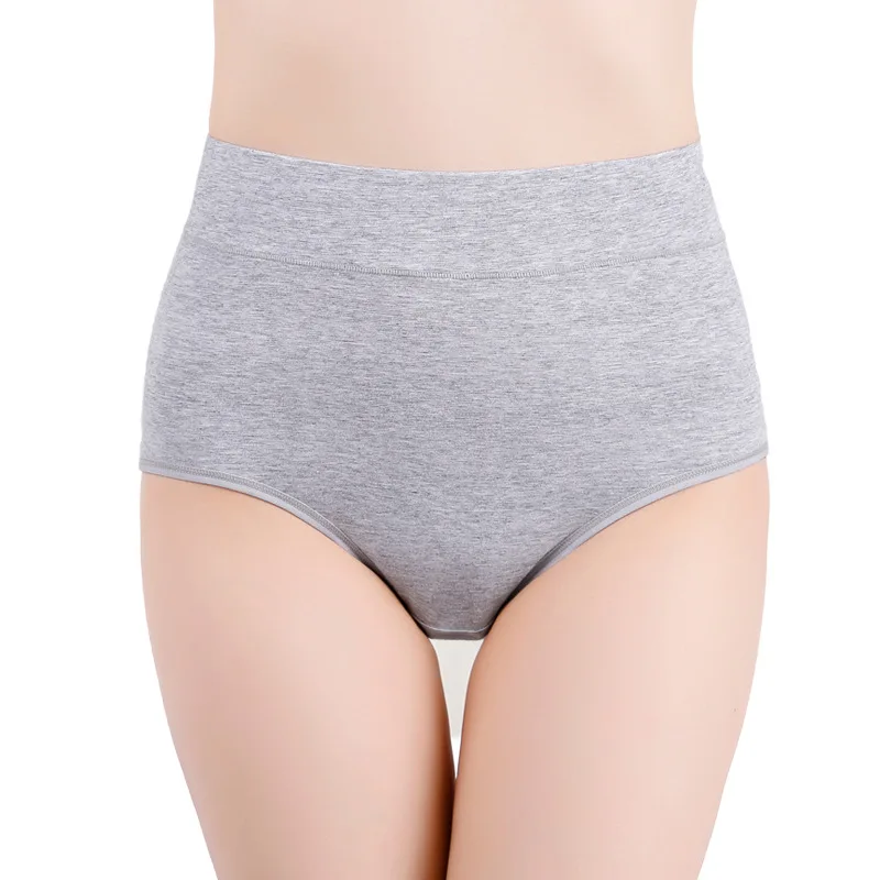 3pcs Pure Cotton High Waist Briefs Women Solid Basic Type Panties Girls Comfort Underpant Lady Plus Size Underwear Female Pantys - Image 3