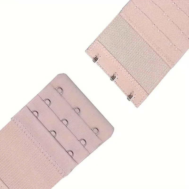 4 Pieces 3-Hook Bra Strap Extender; Comfortable and Adjustable Bra Strap Clip; Lingerie Accessory for Women - Image 6