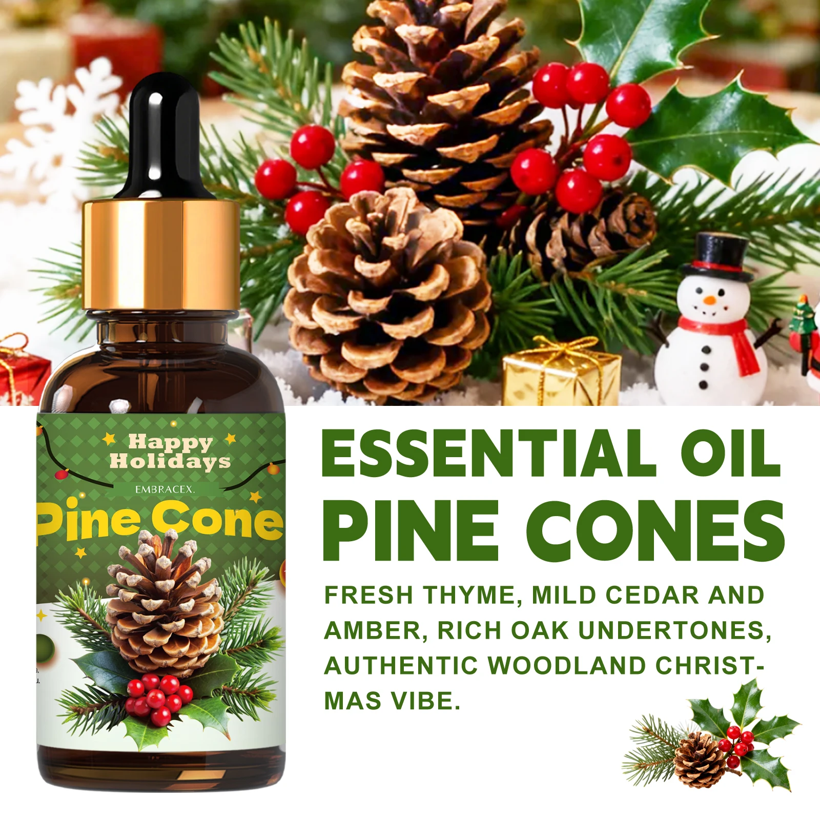 4 Type 30ml Fragrance Oils Long Lasting Fragrance for Humidifier/ Diffusers Holiday/Christmas Gifts For Friends - Image 2