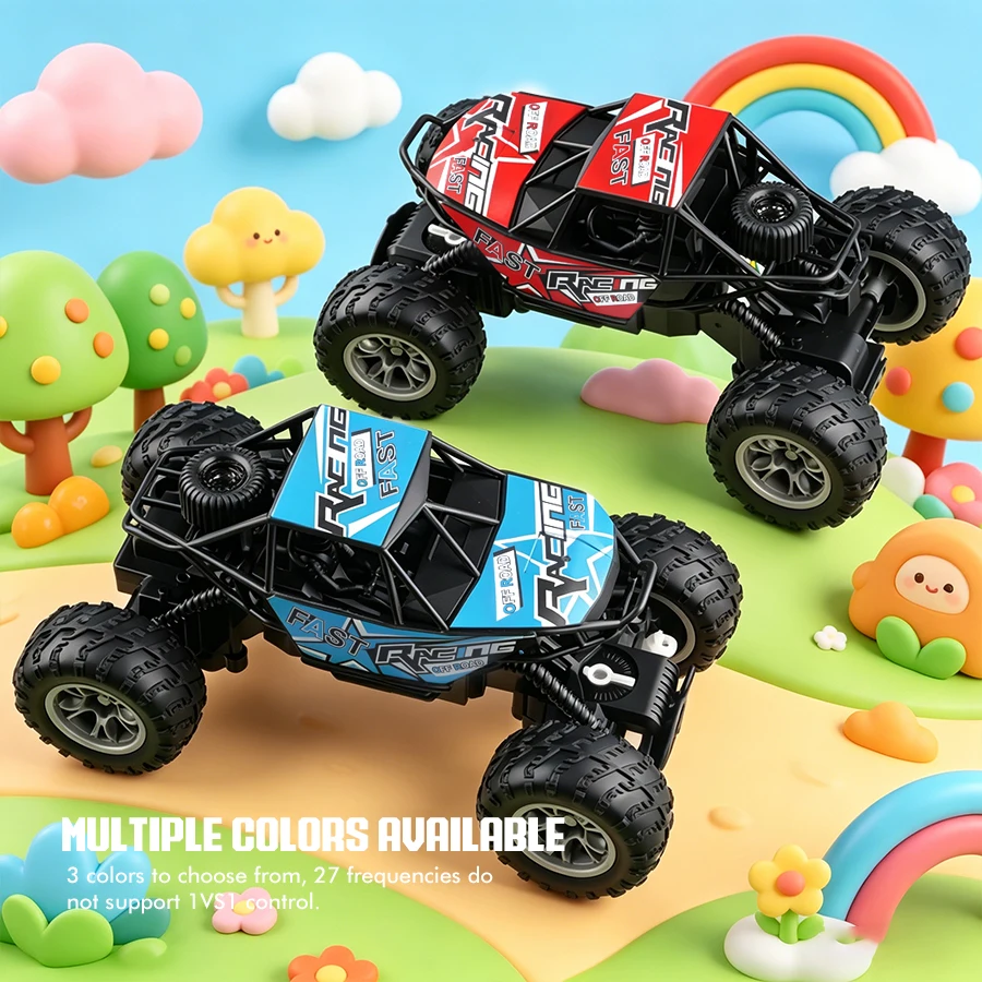 4-Way Remote Control Car with Lights, Anti-Slip Rubber Tires, Outdoor Off-Road Climbing Toy Car Model for Kidsren and Boys - Image 6