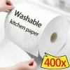 400 Rolls of Pure White Kitchen Paper Towels: Anti Stick, Durable, Reusable - An Ideal Choice for Cleaning and Wiping