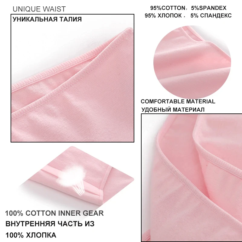 4PCS Seamless Cotton Panties Women Solid Color Briefs Sexy Low Waist Underpants Female Breathable Underwear Ladies Stretch Panti - Image 5