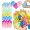 5-100pcs Ice Cube Sensory Toys Squishy Fidget Stress Cube for Adults Kids Anxiety Stress Relief Hand Therapy Sensory Squishy