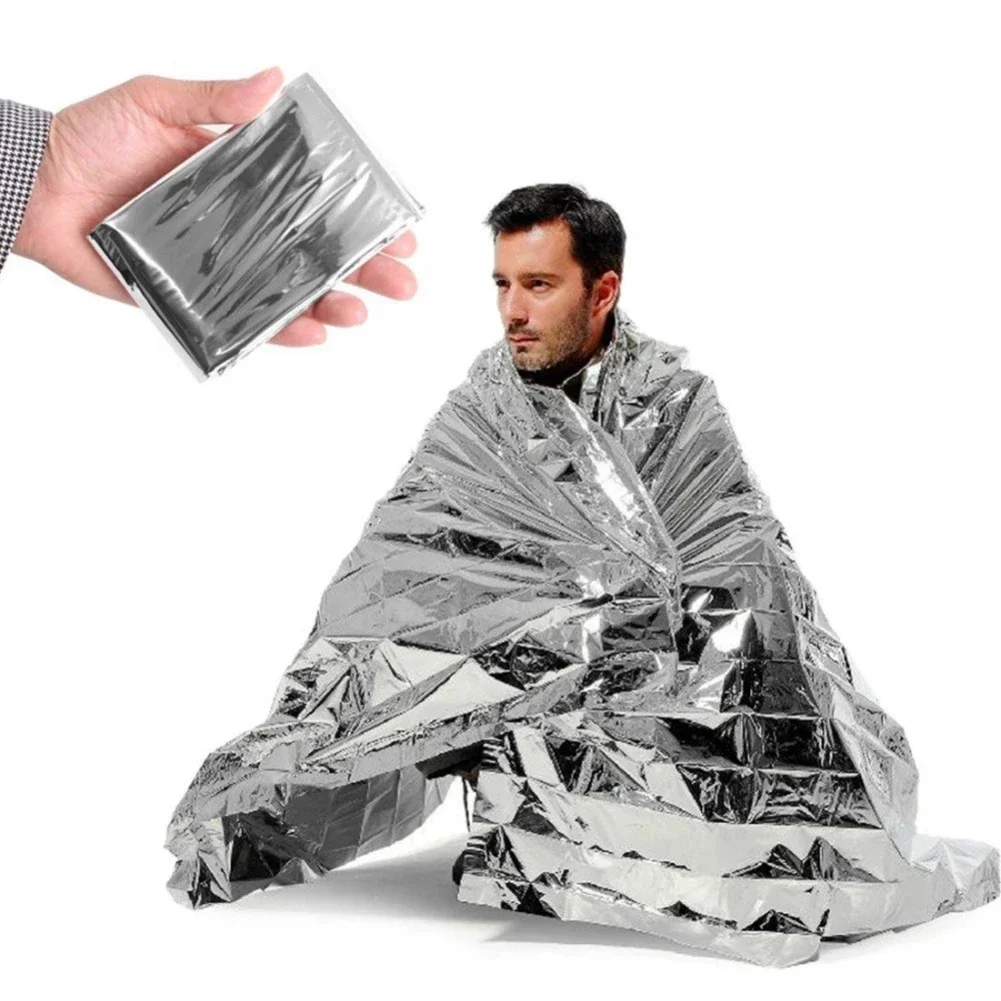 5-30pcs Outdoor Emergency Survival Blanket First Aid Rescue Kit Waterproof Waterproof Foil Thermal Camping Military Blanket Hot - Image 3