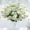 5 Forks 15 Heads Small Carnation for Wedding Arch Decor Christmas Garland Accessories Home Floral Arrangement Artificial Flowers