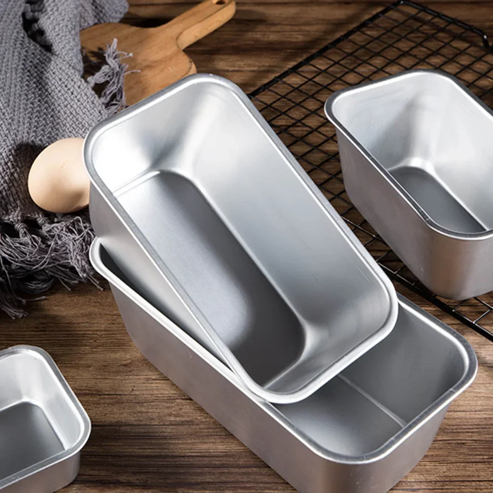 5 Size Aluminium Loaf Pan Rectangle Baking Cake Mold Bread Tin Tray Non-Stick Cheese Box Brownie Pastry Decorating Tools Gadgets - Image 2
