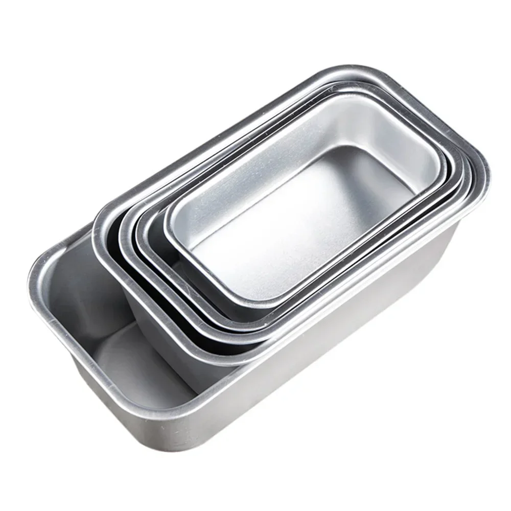 5 Size Aluminium Loaf Pan Rectangle Baking Cake Mold Bread Tin Tray Non-Stick Cheese Box Brownie Pastry Decorating Tools Gadgets - Image 6