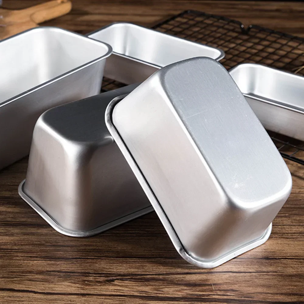 5 Size Aluminium Loaf Pan Rectangle Baking Cake Mold Bread Tin Tray Non-Stick Cheese Box Brownie Pastry Decorating Tools Gadgets - Image 4