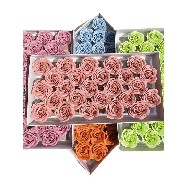 50Pc Triple-Layer Handmade Rose Bouquet Soap Long-Lasting Fragrance Floral Gift 2026 Latest Design - Image 2