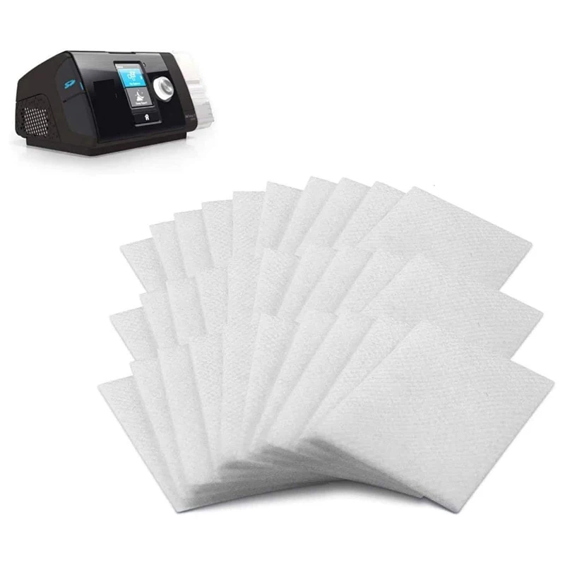 50Pcs Replacable ResMed AirSense CPAP Disposable Universal Replacement Filters Cotton Filter Sleep Snorer S9/S10