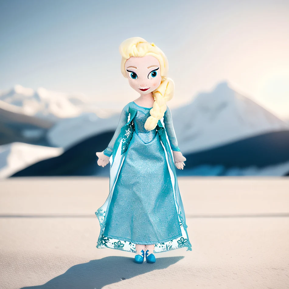 50cm Anime Frozen The Plush Princess Anna Kawaii Doll Snow Queen Princess Anna Elsa Soft Stuffed Toys Gifts For Girls Birthday - Image 2