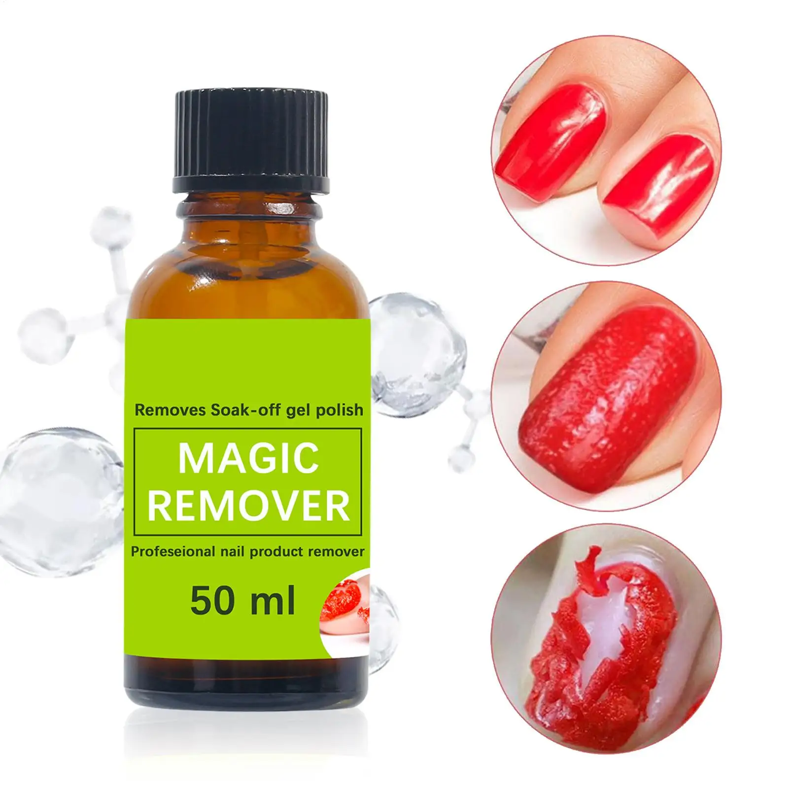 50ml Soak Off Acrylic Nail Remover Acrylic Remover For Nails Professional Natural Removal Supplies Salon Home Women Beginners - Image 2