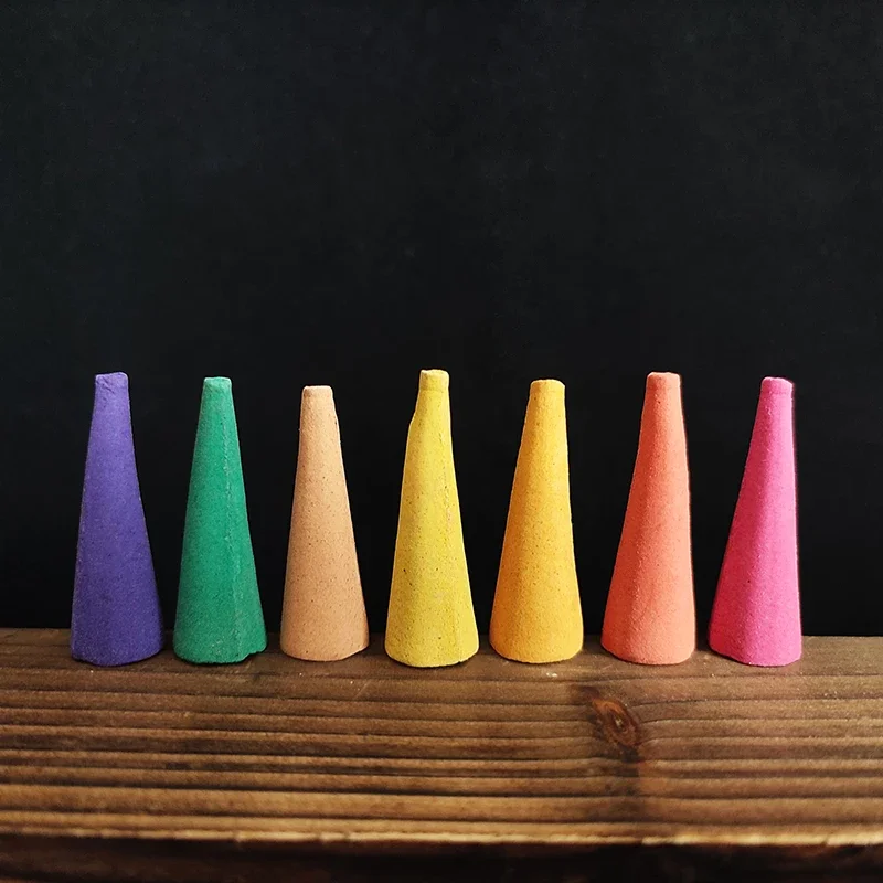 50pcs Natural Oversize Backflow Incense Cone 25 Minutes Mixed Scents Reflux Tower Incense Sandalwood Aromatherapy - Image 4