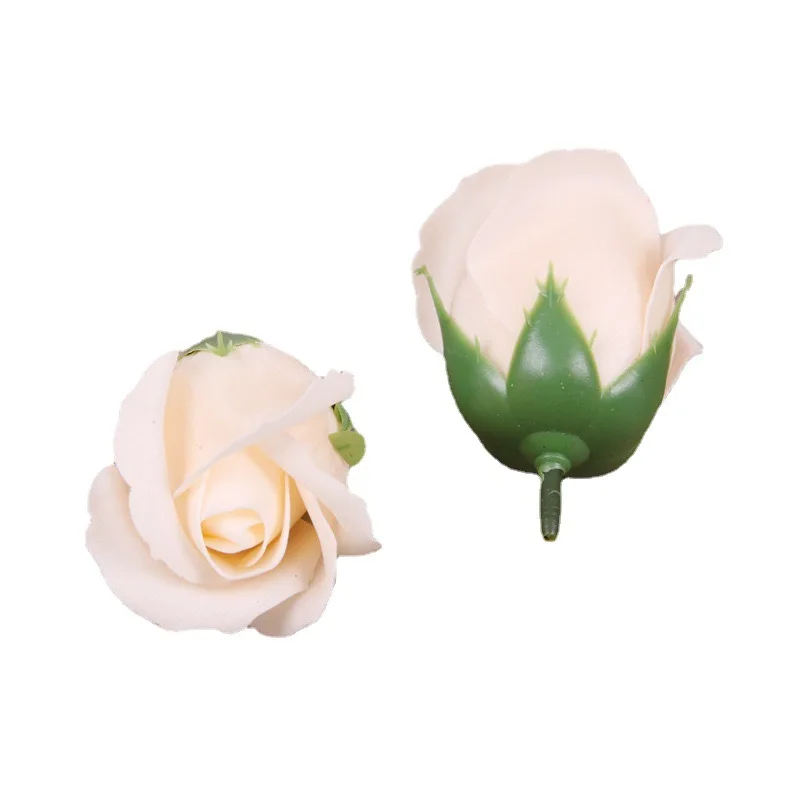 50pcs Two Layer Soap Flower Rose Big Flower Head Thickened Packaging Bouquet Material Simulation Flower Valentine's Day Gift Box - Image 2