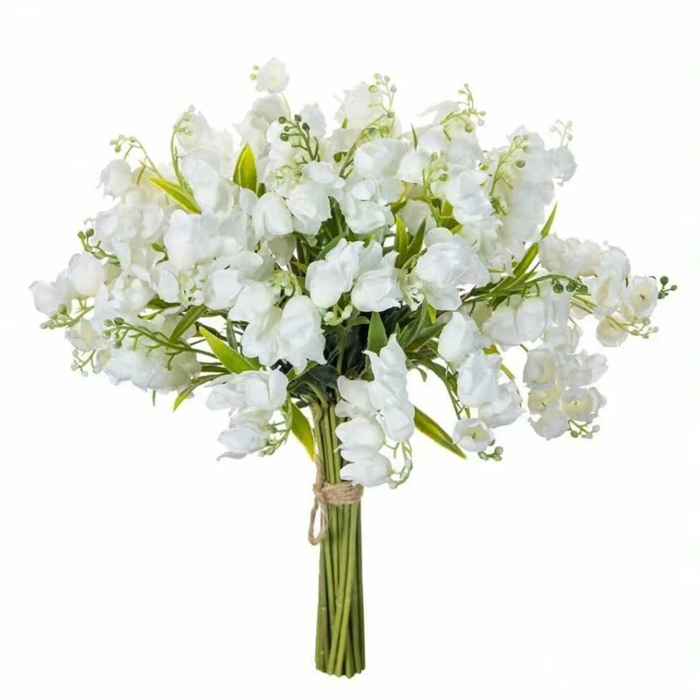 5/10Pcs Artificial Flowers Canterbury Bells Christmas Home Room Vase Table Decor Outdoor Garden Bonsai Festival Wedding Gift Box - Image 3