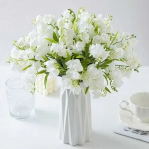 5/10Pcs Artificial Flowers Canterbury Bells Christmas Home Room Vase Table Decor Outdoor Garden Bonsai Festival Wedding Gift Box