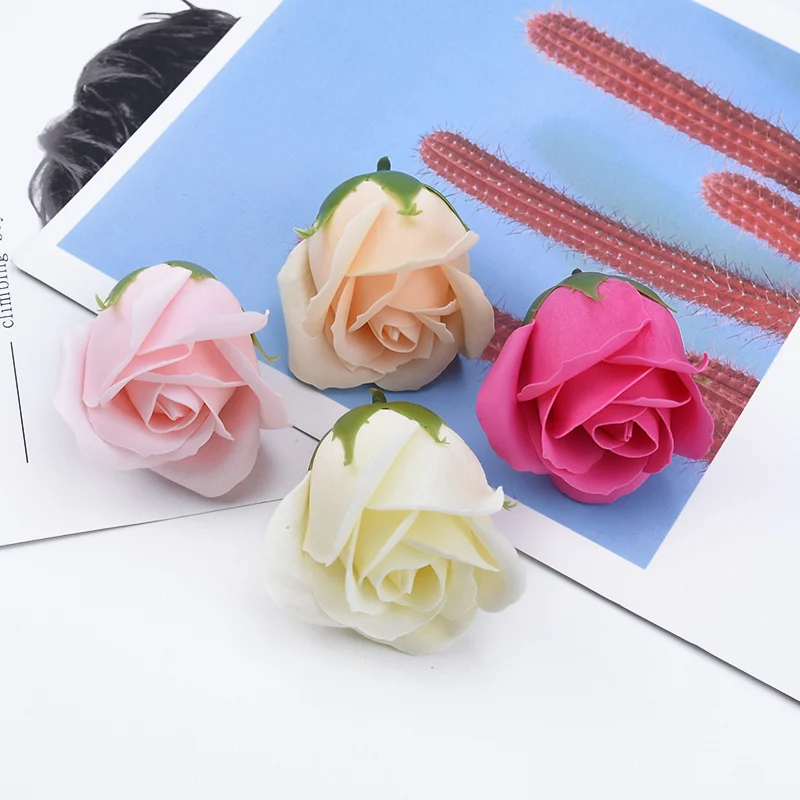 5/10Pcs Scented Soap Flowers Home Room Wedding Decor Teddy Bear of Roses Bridal Accessories Valentine's Day Artificial Flowers - Image 6