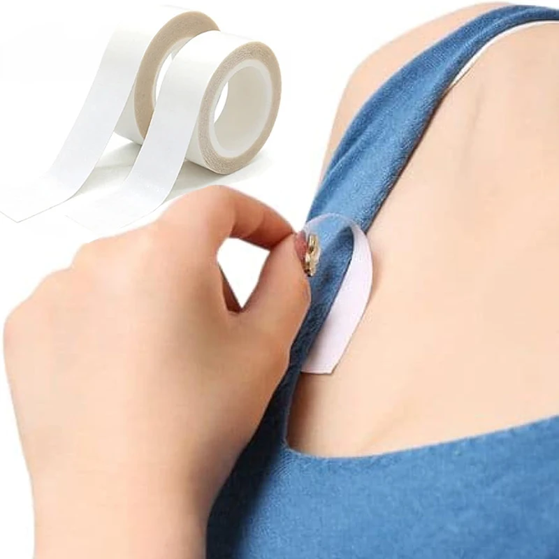 5M Waterproof Dress Cloth Tape for Women Double-sided Secret Body Adhesive Breast Bra Strip Safe Transparent Clear Lingerie Tape - Image 2