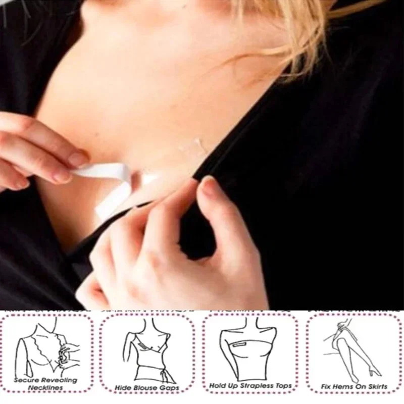 5M Waterproof Dress Cloth Tape for Women Double-sided Secret Body Adhesive Breast Bra Strip Safe Transparent Clear Lingerie Tape - Image 6