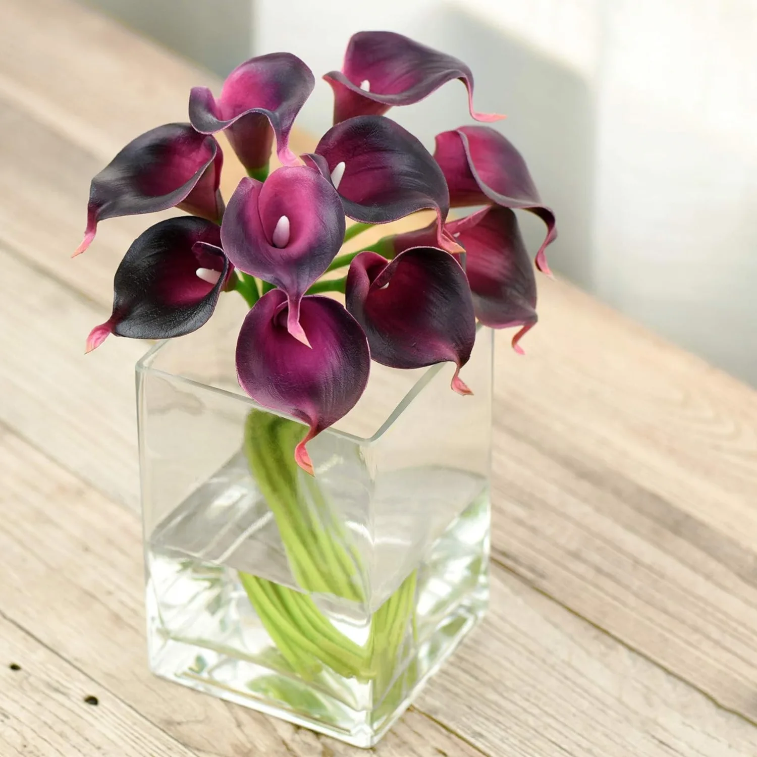 5PCS Artificial Flowers Calla Lily Faux PU Fake Flowers for Weddings Photography Props DIY Bridal Bouquets Home Room Party Decor - Image 2