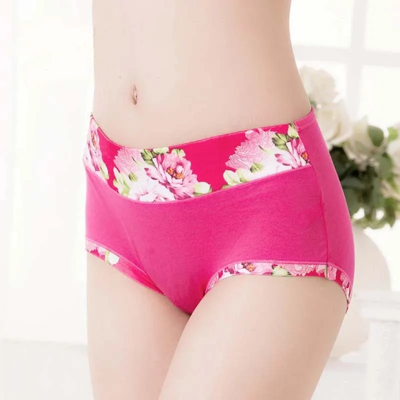 5Pcs/Lot Women's Panties Print Underwear Soft Panties Breath Briefs Girls Floral Panty Sexy Lingeries Underpants For Female - Image 2