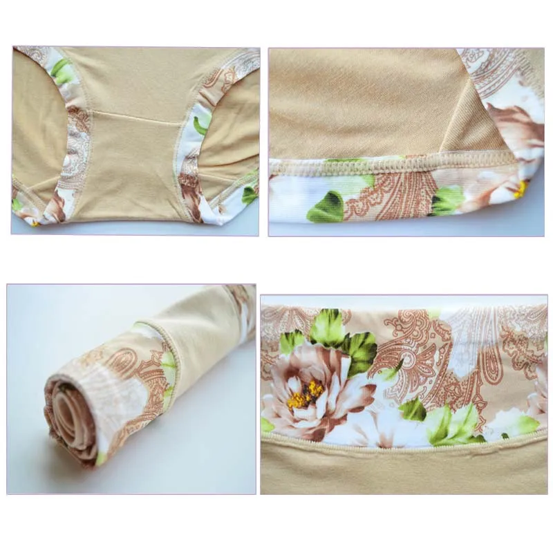 5Pcs/Lot Women's Panties Print Underwear Soft Panties Breath Briefs Girls Floral Panty Sexy Lingeries Underpants For Female - Image 6