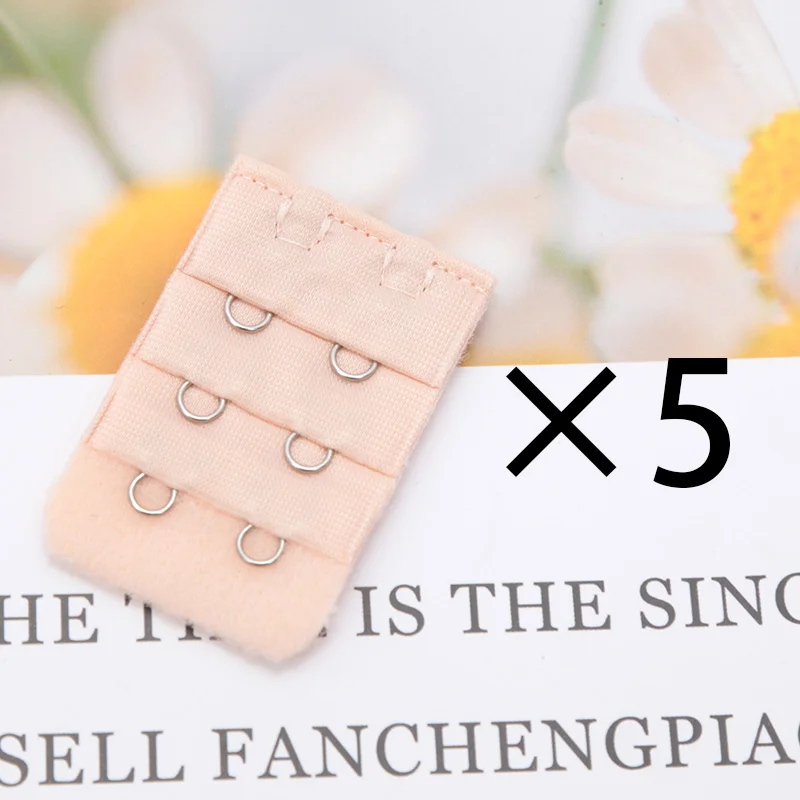 5Pcs/Set Buckle Ladies Useful Bra Extender Elastic Extension Strap Hook Adjustable Belt Intimates Handmade Women DIY Accessories - Image 3