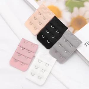 5Pcs/Set Buckle Ladies Useful Bra Extender Elastic Extension Strap Hook Adjustable Belt Intimates Handmade Women DIY Accessories