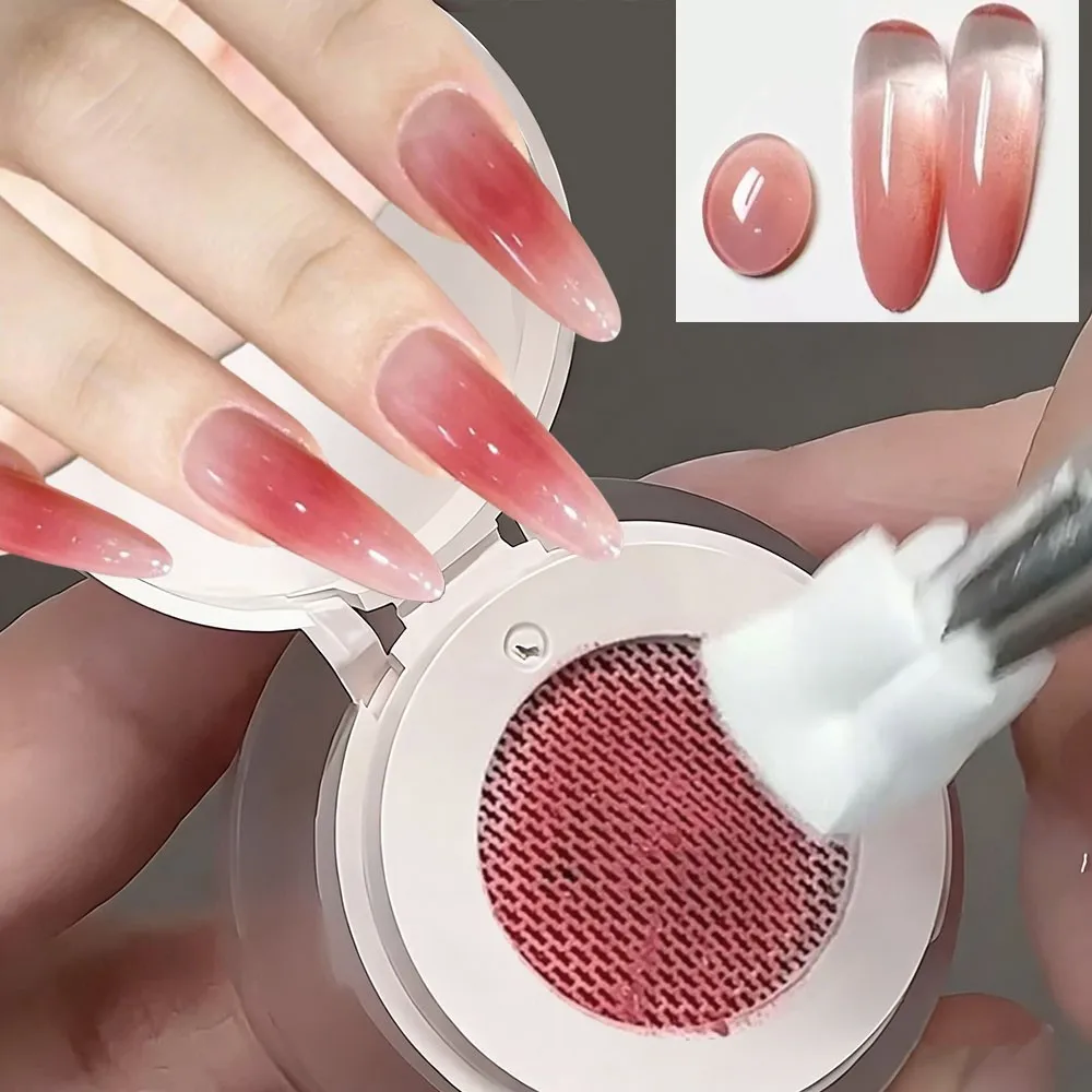 5ml White Cushion Ombre Painting Nail Gel No Wipe Gradient Patting Gel Polish Ombre ,Aura, Blush & Blend Manicure Gel Polish #2g - Image 2