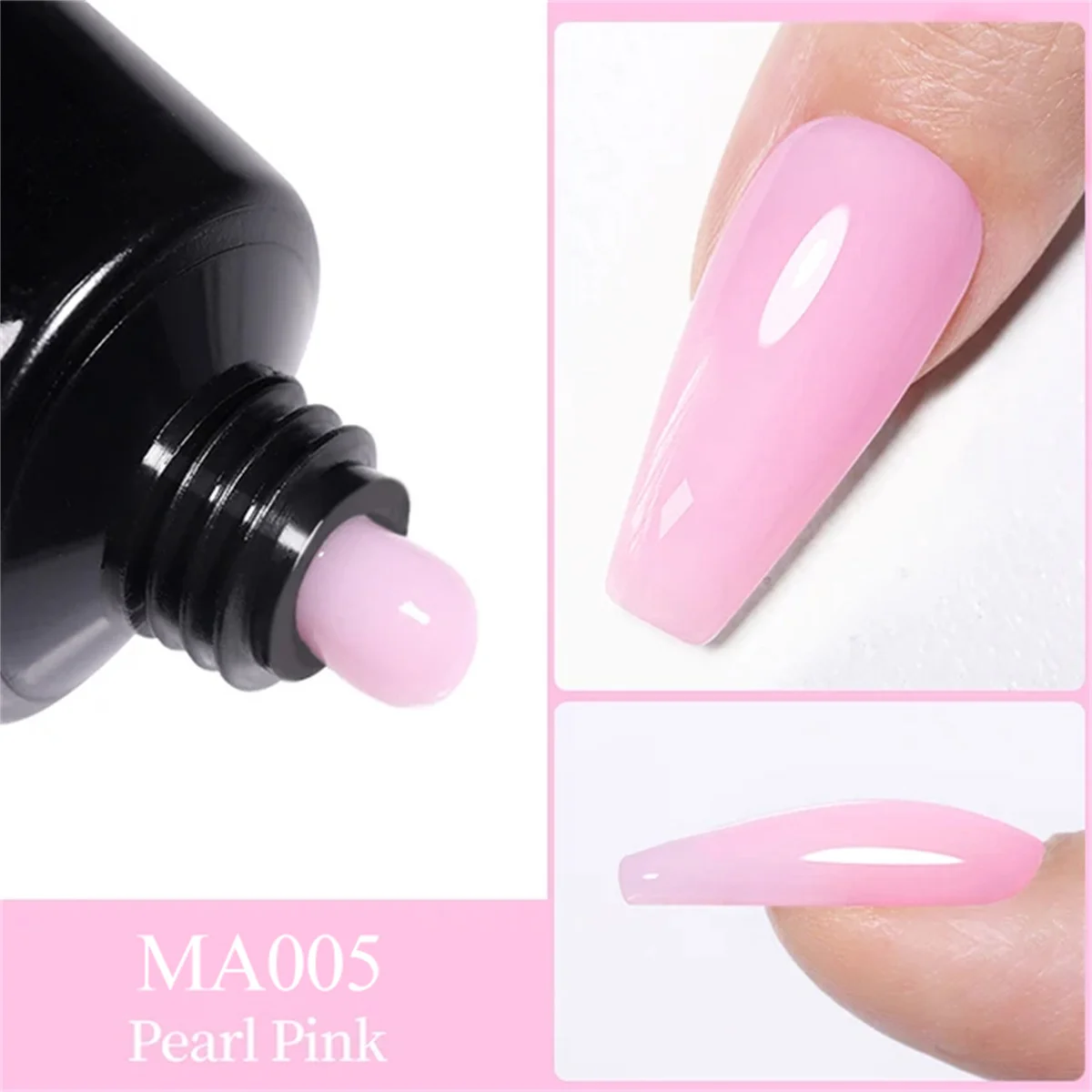 5pcs Acrylic UV Gel Extension Nail Gel Kit Clear Pink Color Fast Building Gel Nail Polish All For Manicure Nail Art Design DIY - Image 4