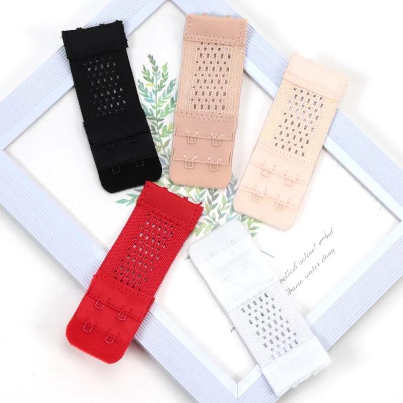 5pcs Bra Extender for Women's Elastic Bra Extension Strap Hook Clip Expander Adjustable Belt Buckle Intimates Accessories