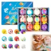 6-12PCS Kids Bath Bombs Natural Mega Bubbles Surprise Ocean Toys Gift Set Skin Friendly Bathing Kit for Boys and Girls