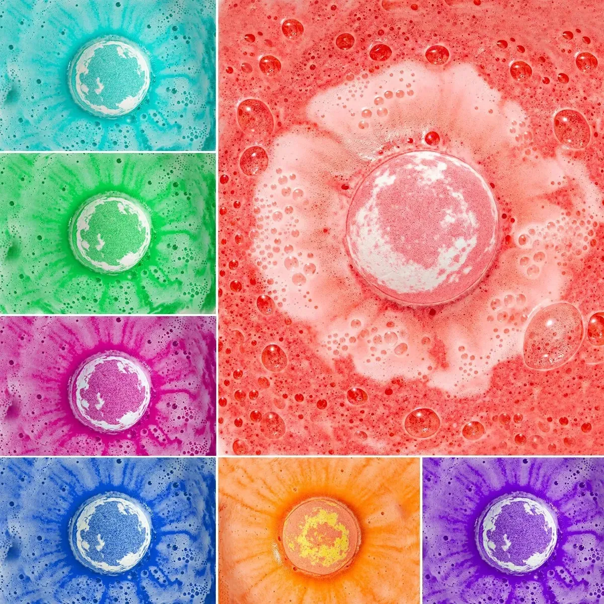6-12PCS Kids Bath Bombs Natural Mega Bubbles Surprise Ocean Toys Gift Set Skin Friendly Bathing Kit for Boys and Girls - Image 6