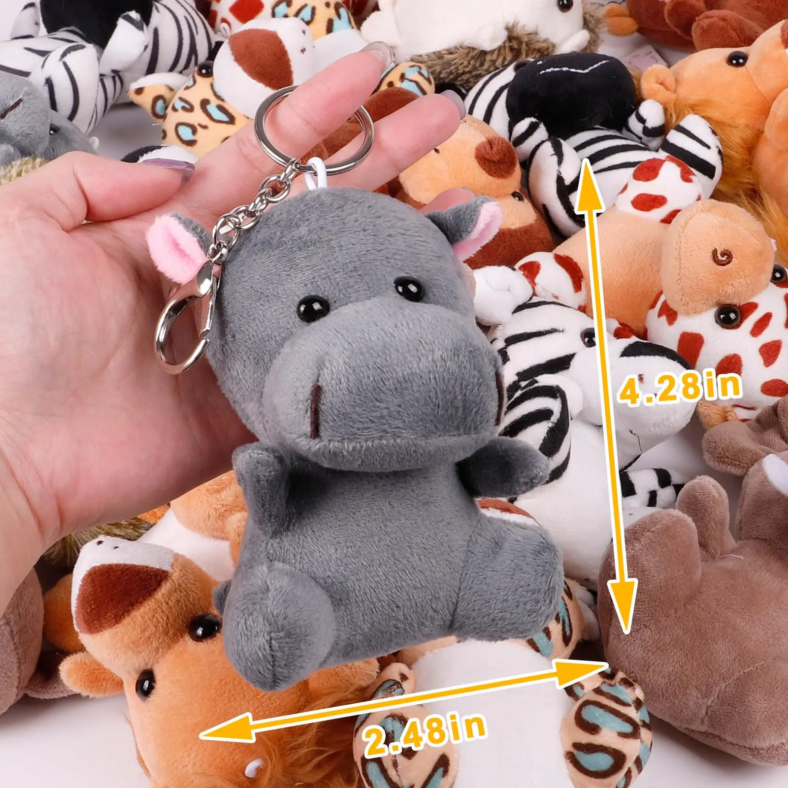 6-36 Small Safari Stuffed Animals Bulk Jungle Animal 12cm Mini Plush Toys for Party Favors Baby Shower Gift Bags Birthday Gifts - Image 6