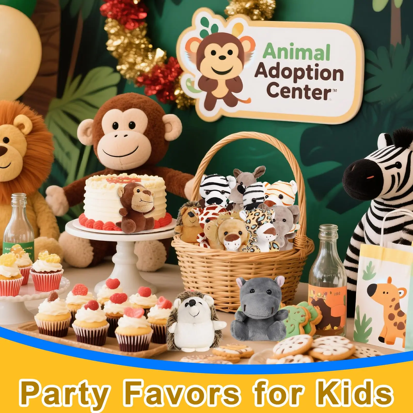 6-36 Small Safari Stuffed Animals Bulk Jungle Animal 12cm Mini Plush Toys for Party Favors Baby Shower Gift Bags Birthday Gifts - Image 3