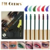 6 Color/Set Colored Mascara Cream Blue Green Lasting Waterproof Mascara Curling Eyelashes Thick Curl 3D Non-smudding Mascara