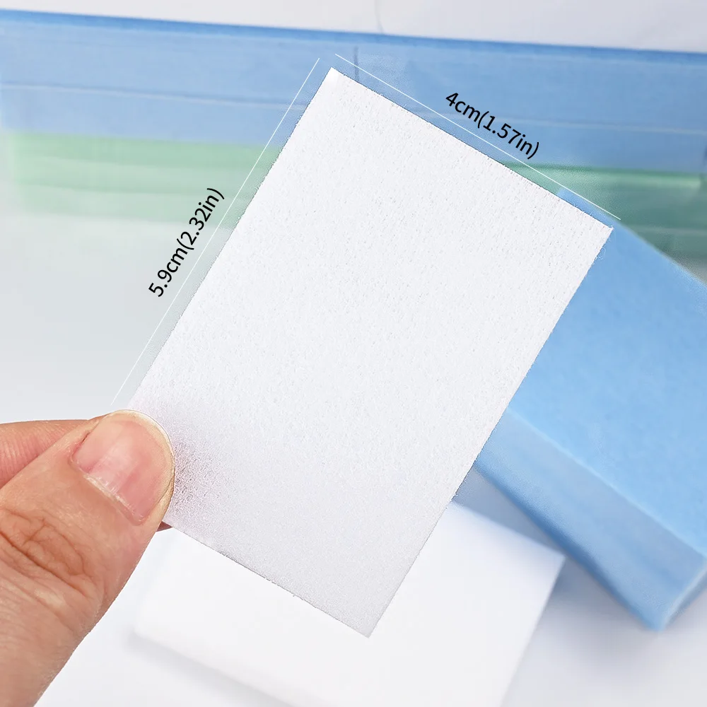 600Pcs/Pack Lint-Free Cotton Pads 5-Colors Disposable Nail Polish Remover Wipes for UV Gel Beauty Makeup Manicure Clean Paper 1 - Image 5