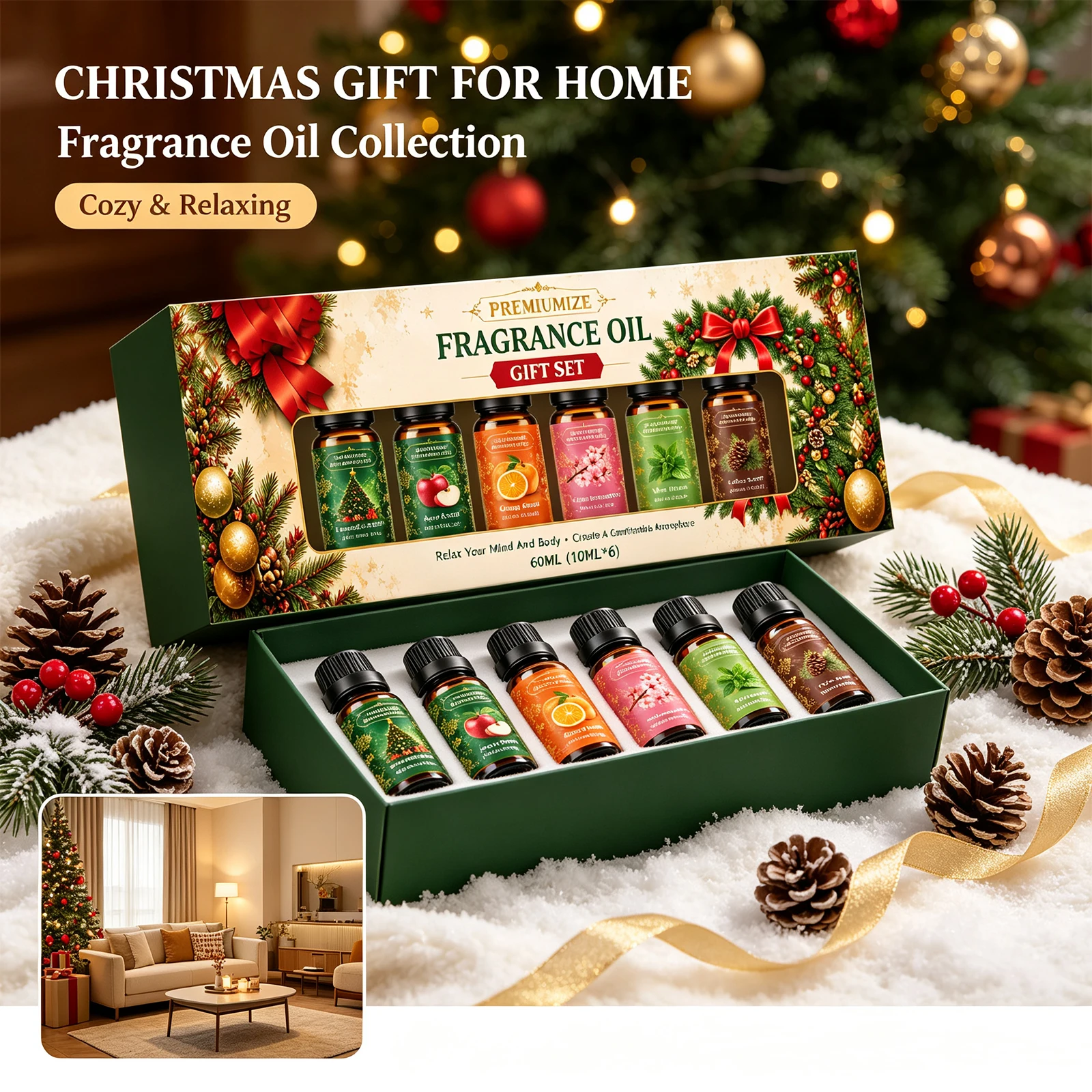 60ml Sandalwood Essential Oil for Candle Making Soap Making Diffusers Aromatherapy Long-Lasting Fragrance Oil Christmas Gift Set - Image 3