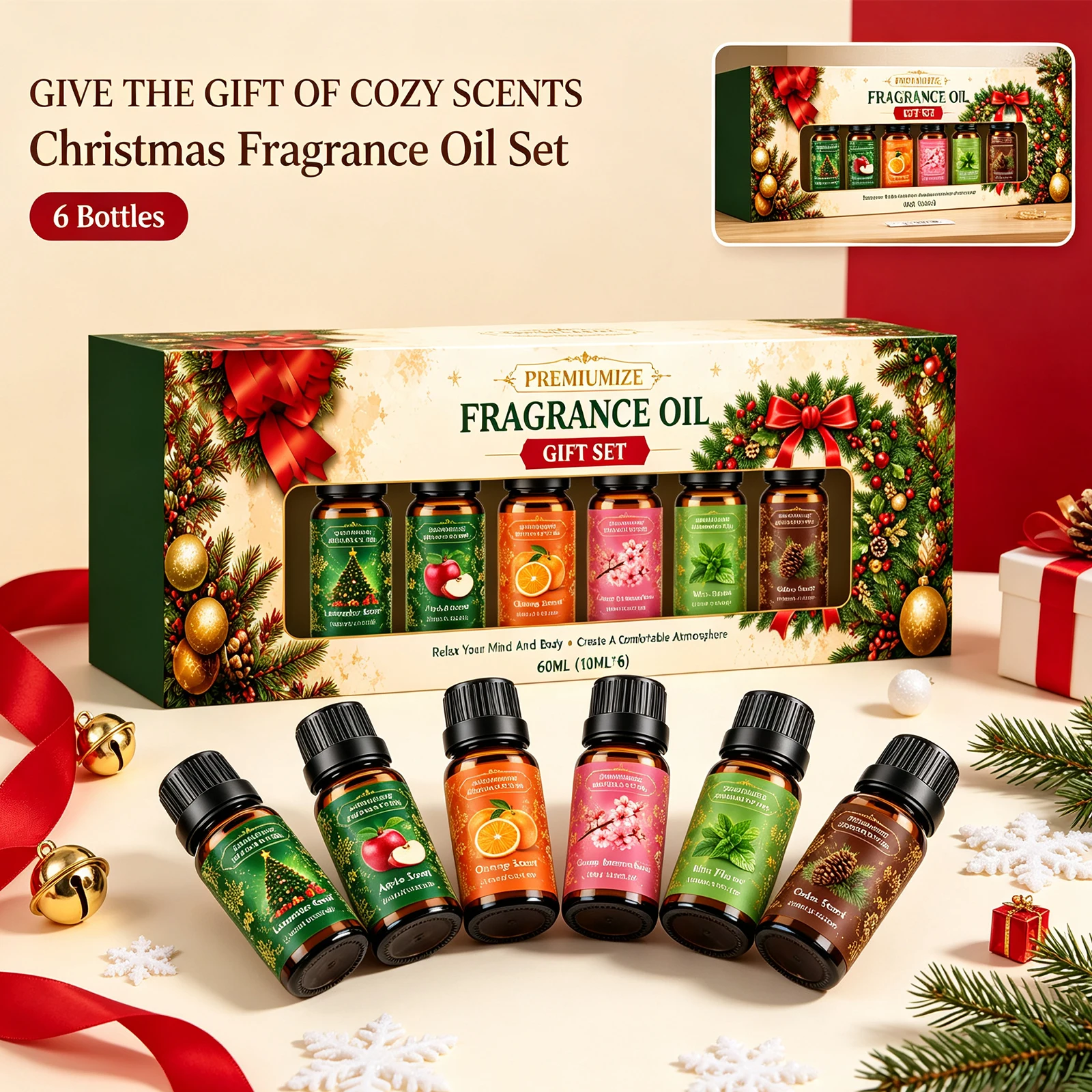 60ml Sandalwood Essential Oil for Candle Making Soap Making Diffusers Aromatherapy Long-Lasting Fragrance Oil Christmas Gift Set - Image 4