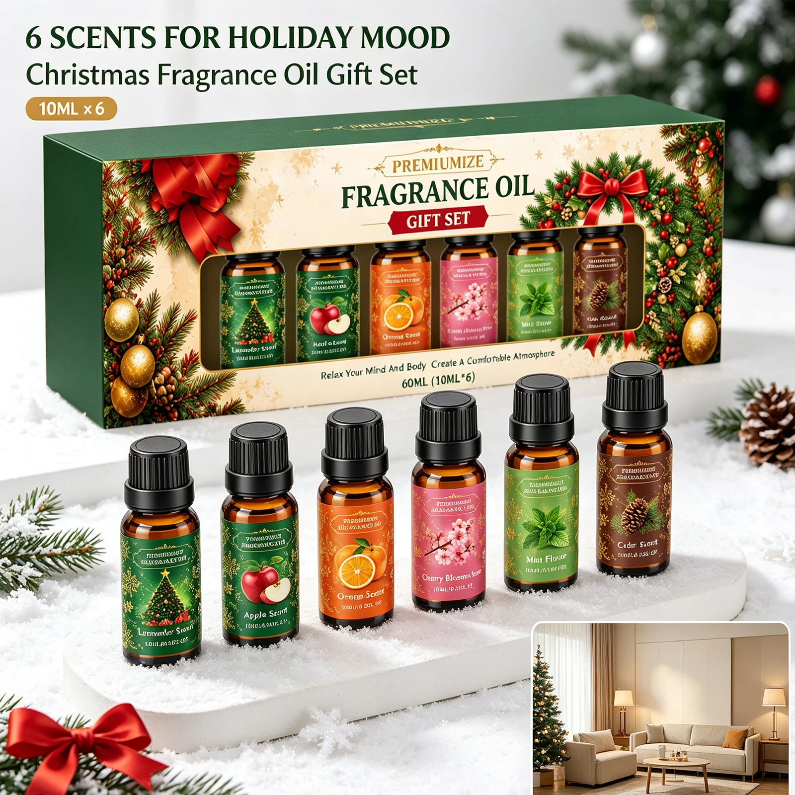60ml Sandalwood Essential Oil for Candle Making Soap Making Diffusers Aromatherapy Long-Lasting Fragrance Oil Christmas Gift Set - Image 5