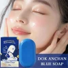 65G 1/2/3pcs Dok Anchan Blue Soap Blue Brightening & Moisturizing Soap Bar Nourishing Skin Care Handmade Bar