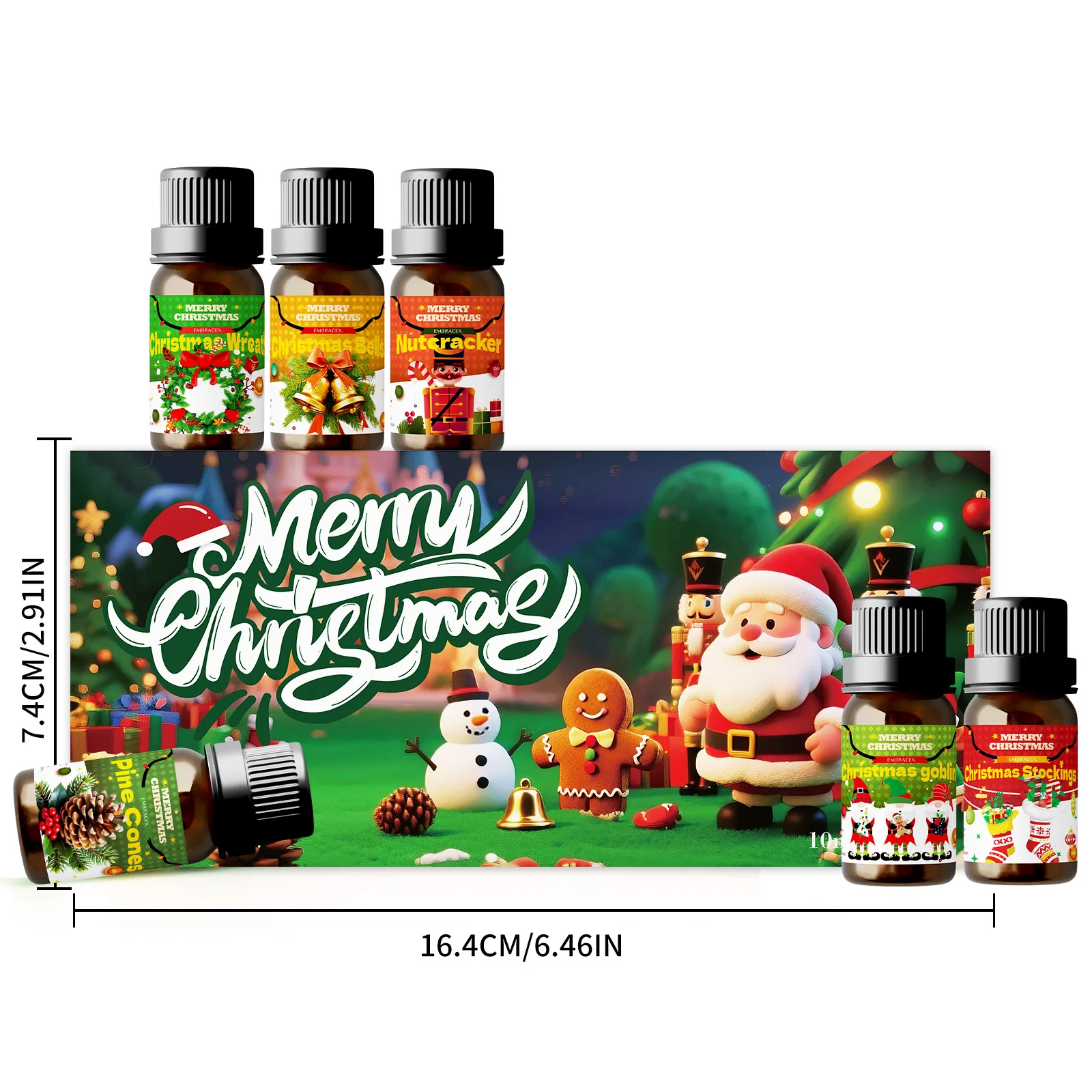 6PC/1PC Christmas Fragrance Oils Christmas Gift Christmas Decoration Happy New Year Reed Diffuser Oil Christmas Party - Image 2